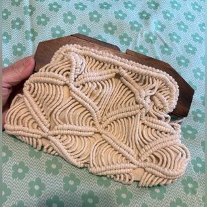 1970’s macrame clutch